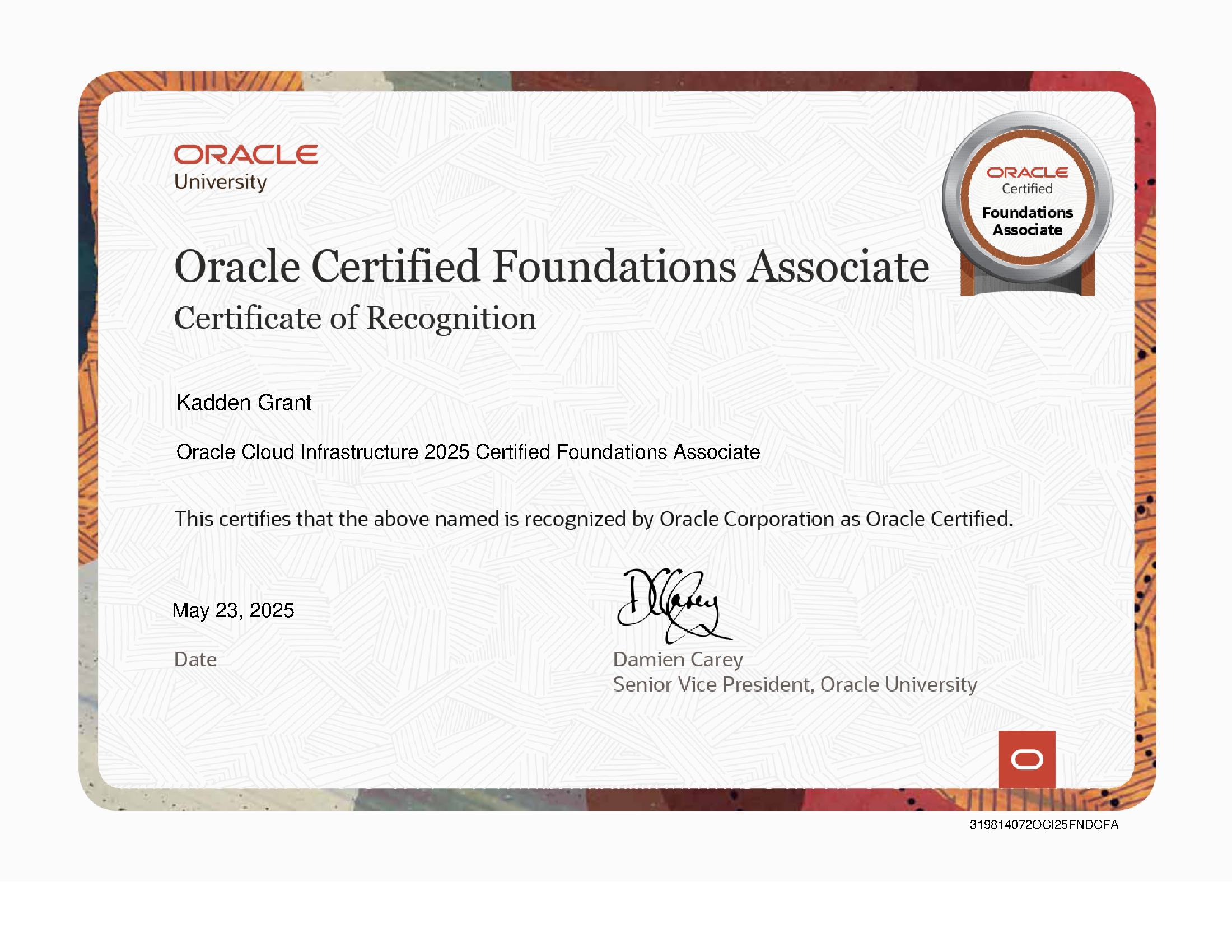 OCI CERT